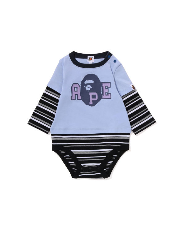 Dětské Body Bape Hoop Ape Head Layered Blankyt | 29680IHMQ