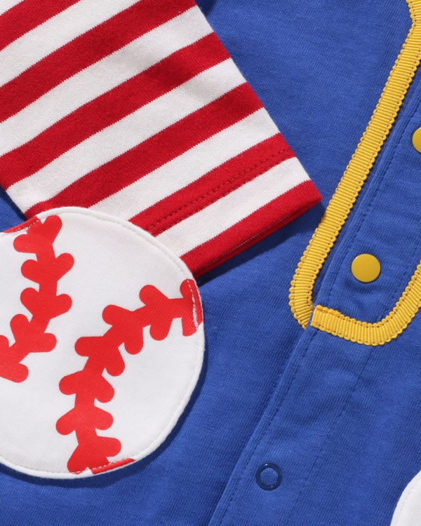 Dětské Body Bape Hoop Baseball Layered Rompers Blankyt | 76814FMRJ