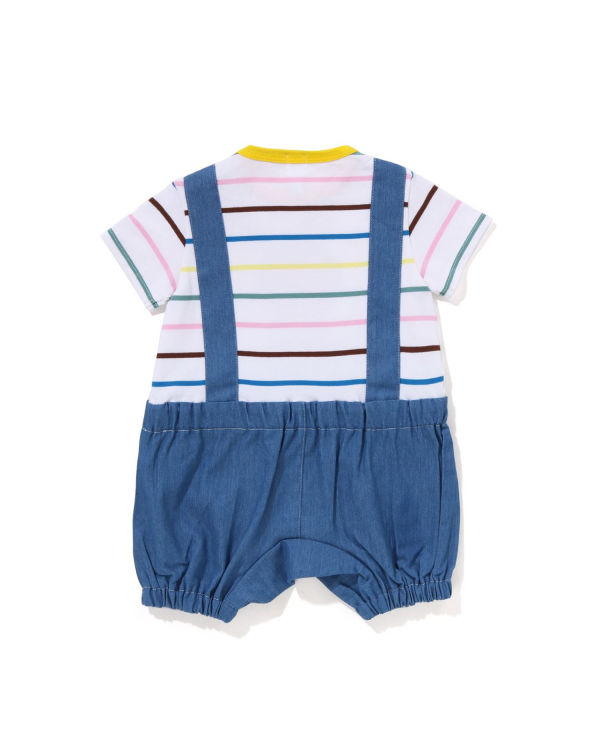 Dětské Body Bape Hoop Milo Suspenders Layered Rompers Bílé | 58097UPZB