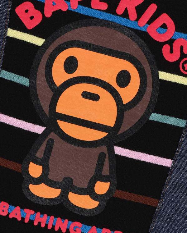 Dětské Body Bape Hoop Milo Suspenders Layered Rompers Černé | 89405MJNB