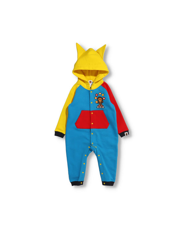 Dětské Body Bape Milo Circus Coverall Žluté Blankyt Červené | 02168KMIB