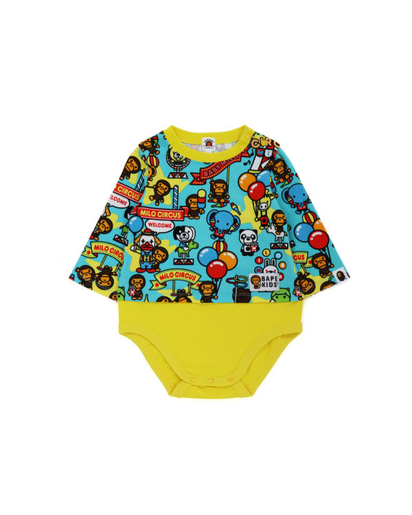 Dětské Body Bape Milo Circus Žluté | 04681DZKC
