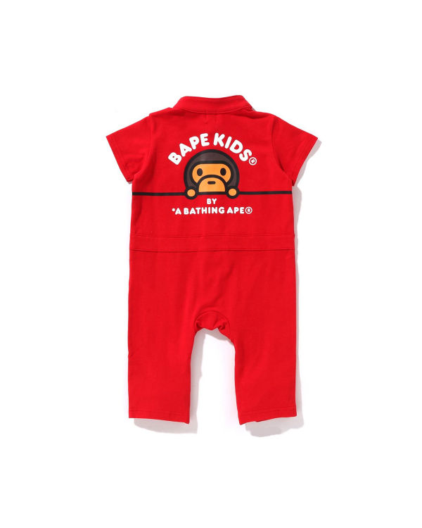 Dětské Body Bape Milo Závodní Romper Světle Červené | 26530NOYX