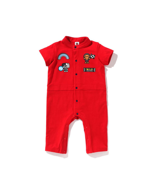 Dětské Body Bape Milo Závodní Romper Světle Červené | 26530NOYX