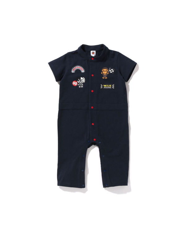 Dětské Body Bape Milo Závodní Romper Tmavě Blankyt Blankyt | 52638NTRX