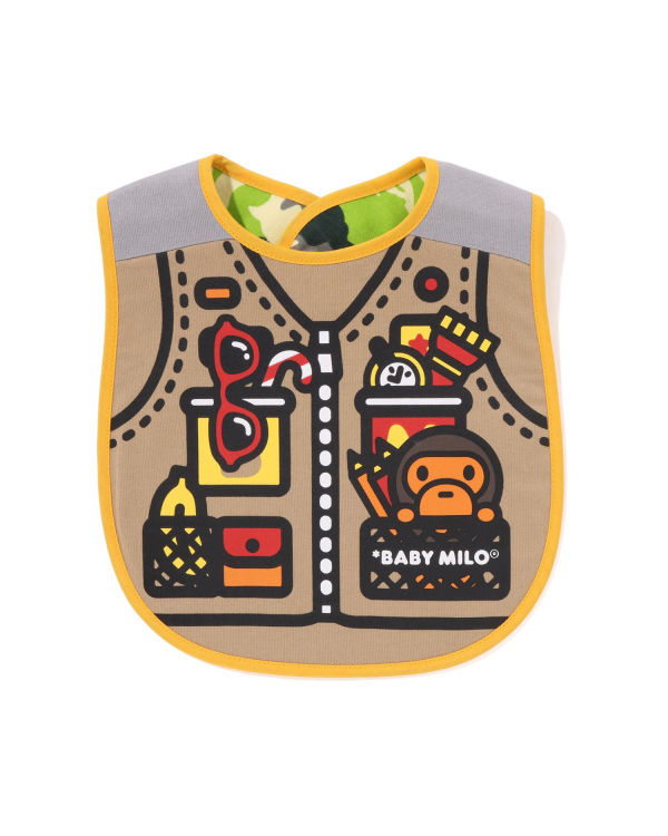Dětské Bryndáček Bape Woodland Camo Milo Fishing Print Reversible Béžový | 93761BZSW