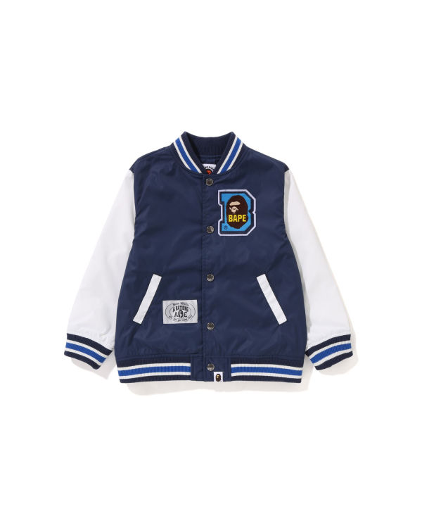 Dětské Bundy Bape Ape Head B Patch Varsity Tmavě Blankyt Blankyt | 70385YWKG