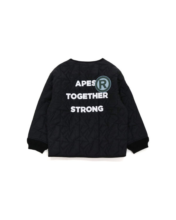 Dětské Bundy Bape Multi Patch STA Prošívaný Černé | 49260DROF