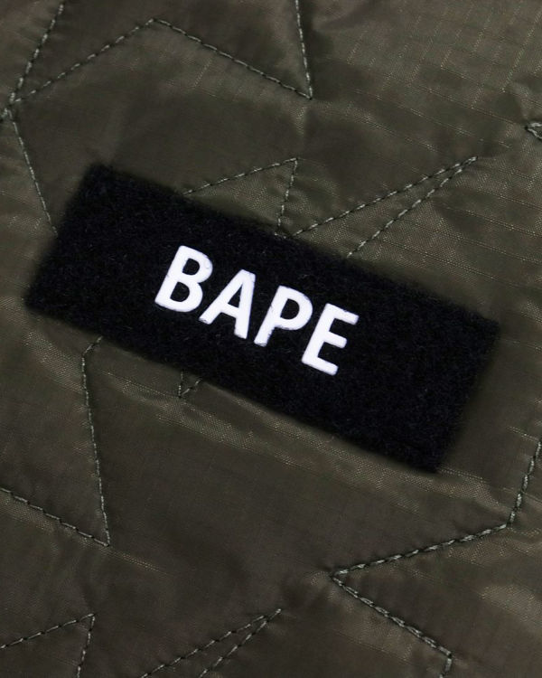 Dětské Bundy Bape Multi Patch STA Prošívaný Zelene | 60791WKNX