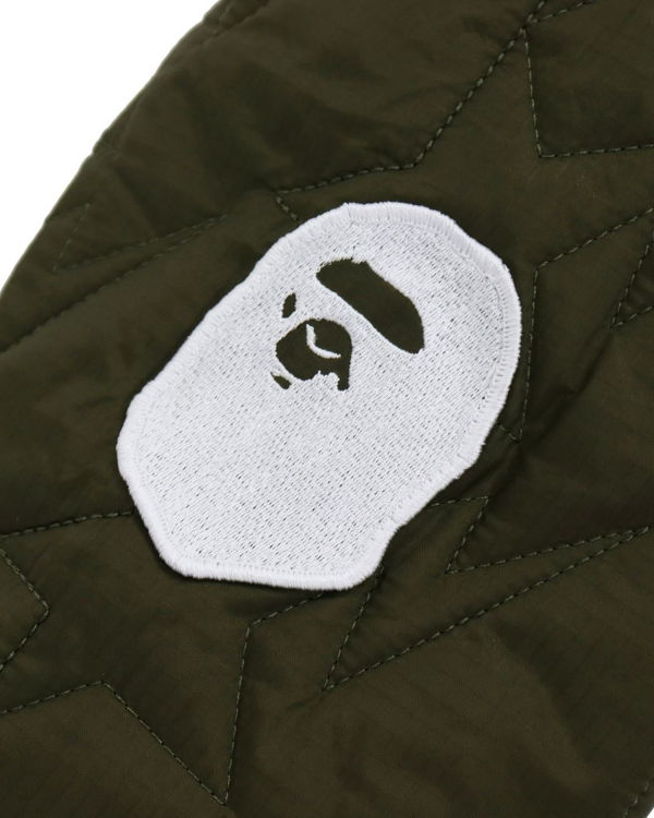 Dětské Bundy Bape Multi Patch STA Prošívaný Zelene | 60791WKNX