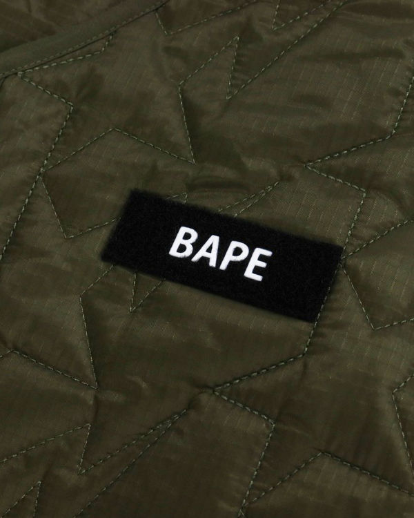 Dětské Bundy Bape Multi Patch STA Prošívaný Zelene | 98052KOWS