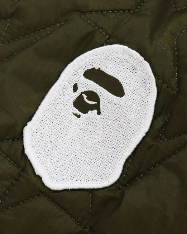 Dětské Bundy Bape Multi Patch STA Prošívaný Zelene | 98052KOWS