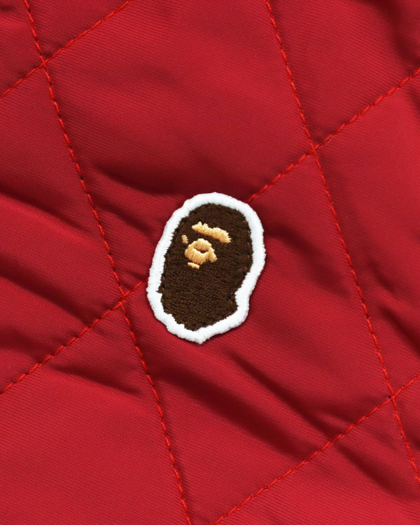 Dětské Bundy Bape Quilting Světle Červené | 39842HOWS