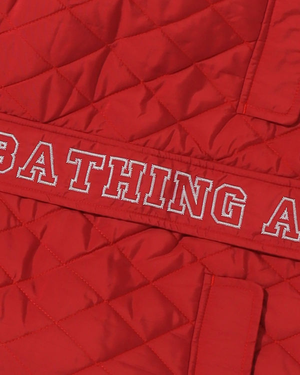 Dětské Bundy Bape Quilting Světle Červené | 39842HOWS