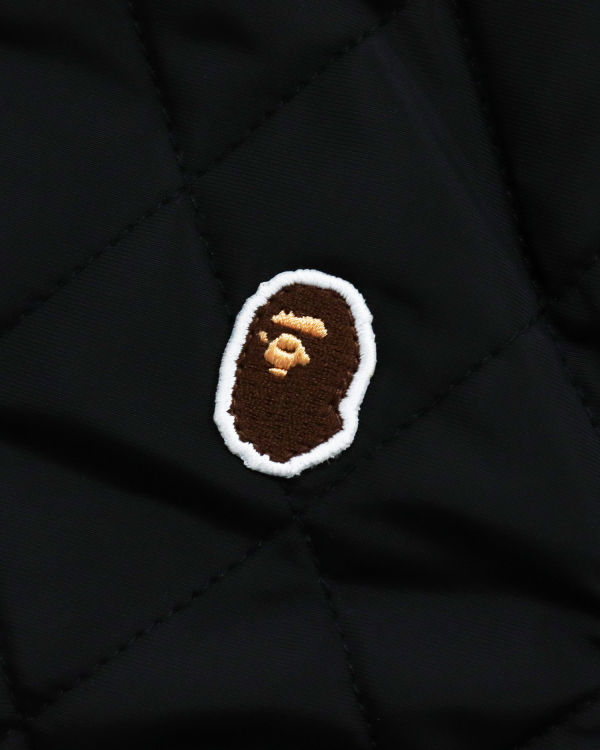 Dětské Bundy Bape Quilting Černé | 81569DFET