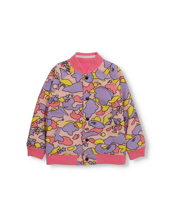 Dětské Bundy Bape STA Camo Milo Reversible Růžové | 70289ESQP