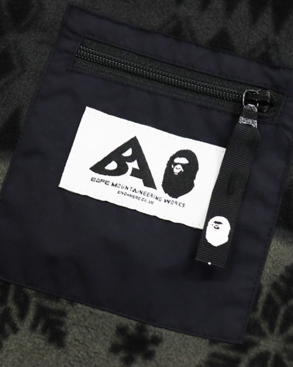 Dětské Bundy Bape Snow Pattern Stand Collar Černé | 16798MIWL
