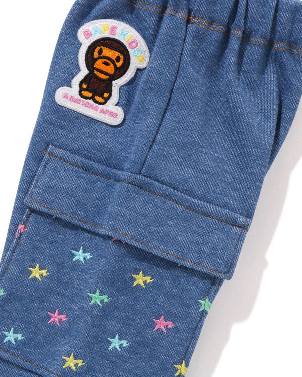 Dětské Džíny Bape Milo STA Jersey Blankyt | 64872YDMC