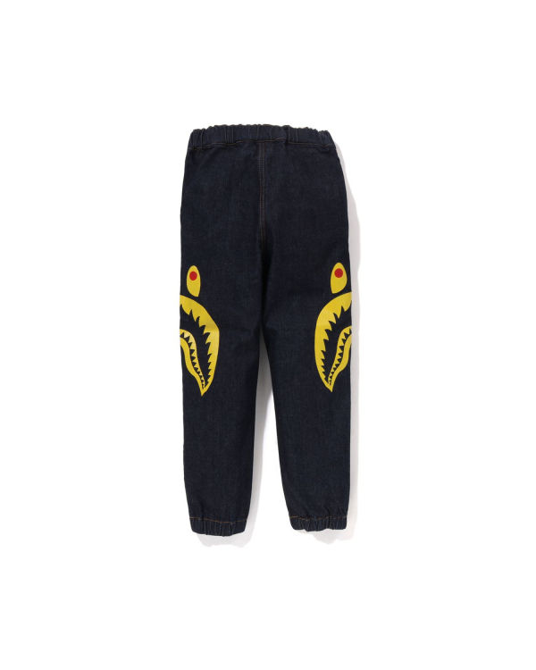 Dětské Džíny Bape Side Shark Blankyt | 54328CFPD