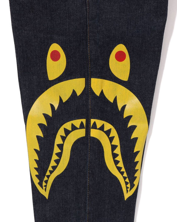 Dětské Džíny Bape Side Shark Blankyt | 54328CFPD