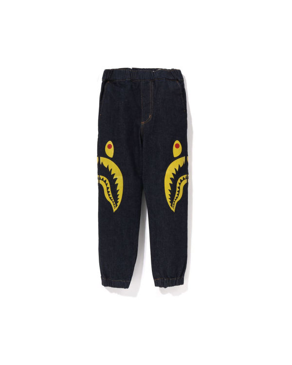 Dětské Džíny Bape Side Shark Blankyt | 54328CFPD