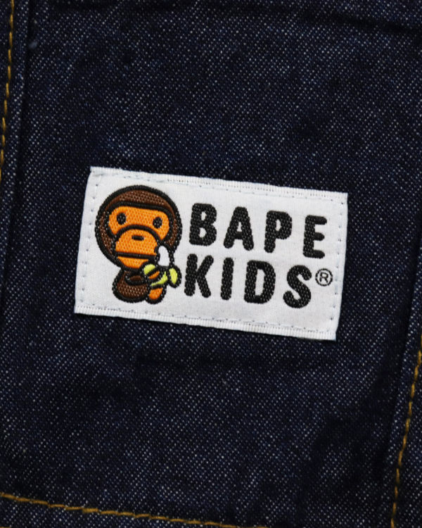 Dětské Kalhoty Bape Milo Friends Denim Dungaree Blankyt | 37925ESKU