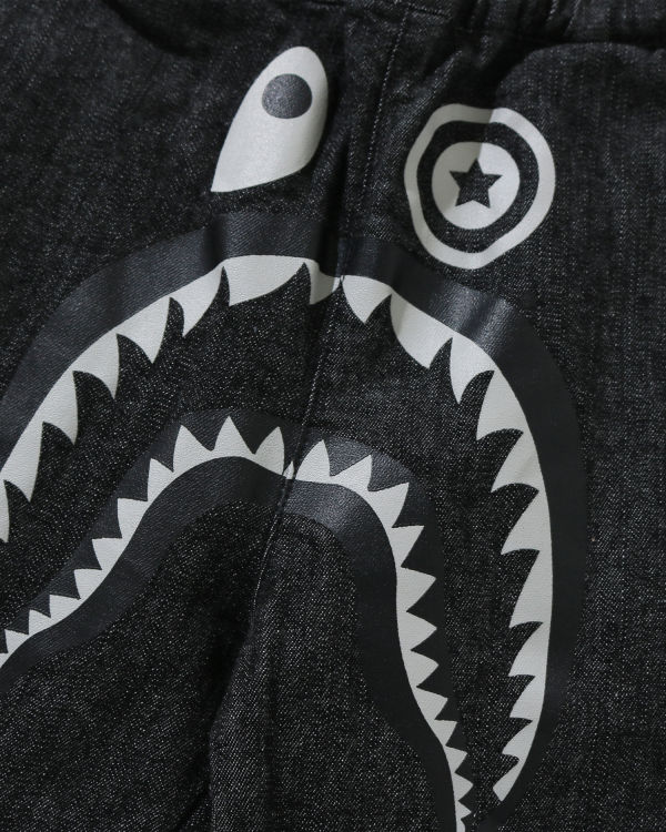 Dětské Kalhoty Jogger Bape Shark Denim Černé | 23017UCIX