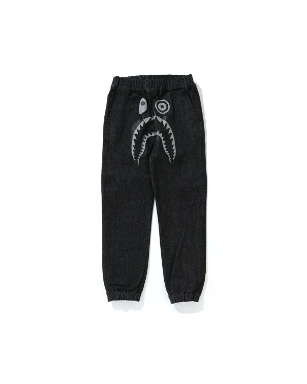 Dětské Kalhoty Jogger Bape Shark Denim Černé | 23017UCIX