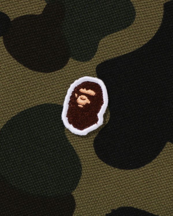 Dětské Košile Bape 1st Camo One Point Polo Zelene | 68012QZHN