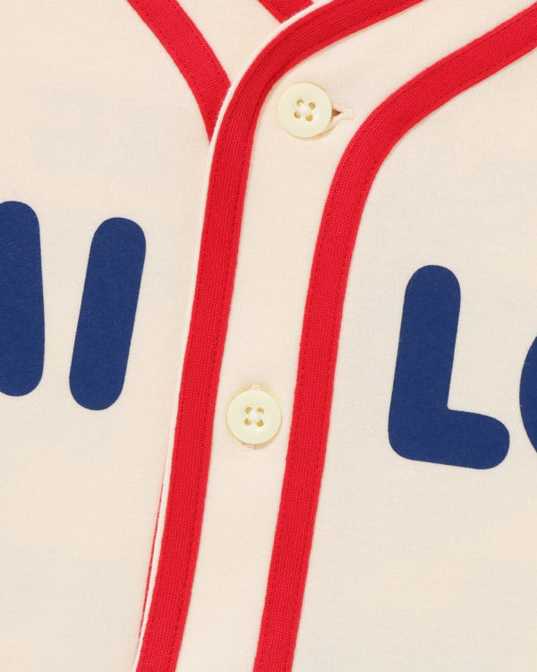 Dětské Košile Bape Milo Baseball Bílé | 38610EGQT