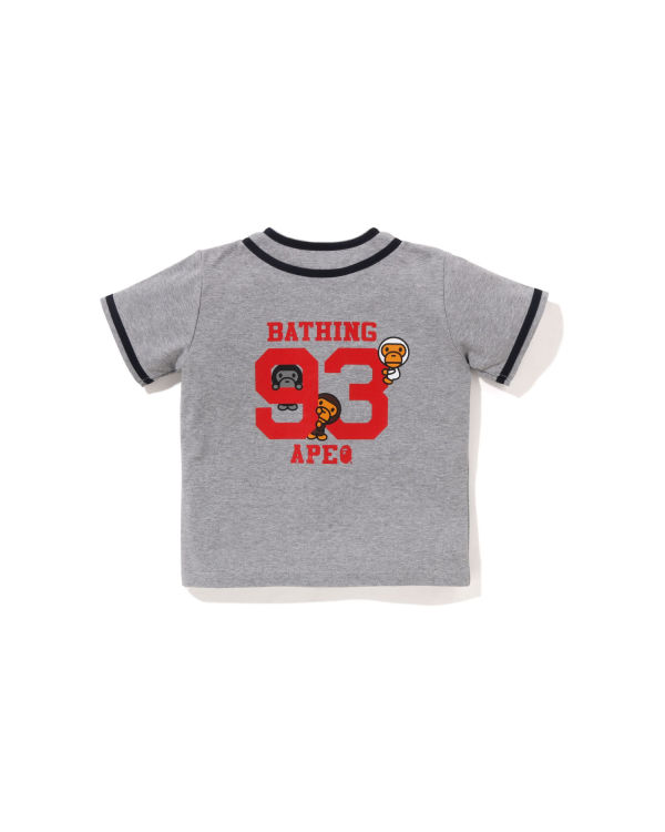 Dětské Košile Bape Milo Baseball Tmavě Šedé | 98465RCET