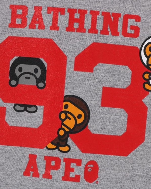 Dětské Košile Bape Milo Baseball Tmavě Šedé | 98465RCET