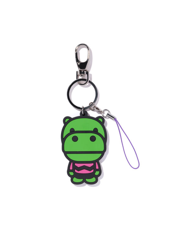 Dětské Kroužky Na Klíče Bape Hippo silicon Zelene | 68510JPWO