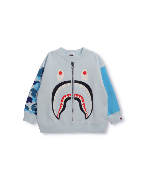 Dětské Mikiny Bape Big ABC Camo Shark Oversized Crew Neck Blankyt | 39754KVQS