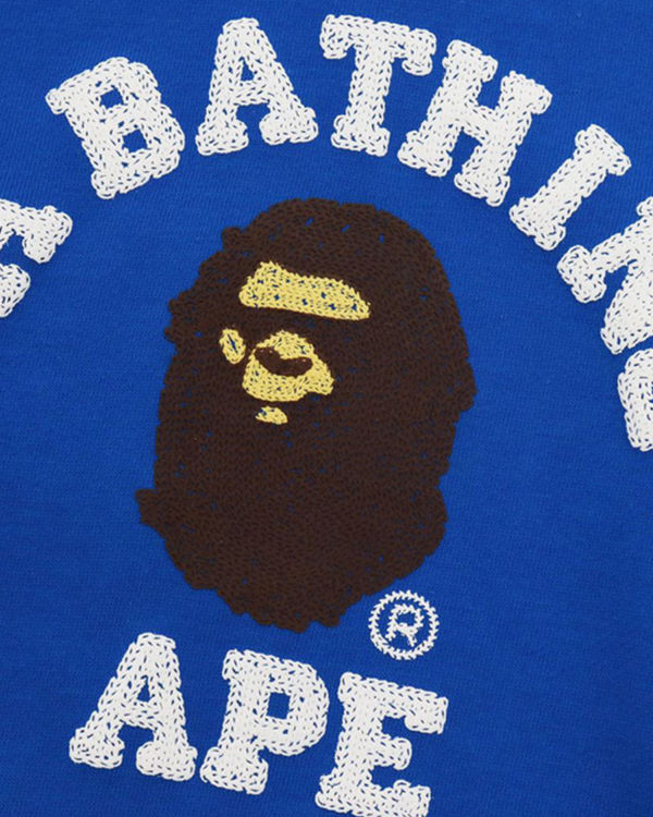 Dětské Mikiny Bape College Crewneck Blankyt | 65932CIEK