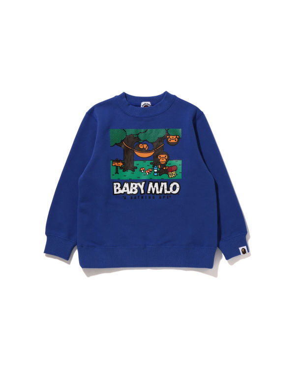 Dětské Mikiny Bape Milo Camo Hammock Crewneck Blankyt | 67590UVNC