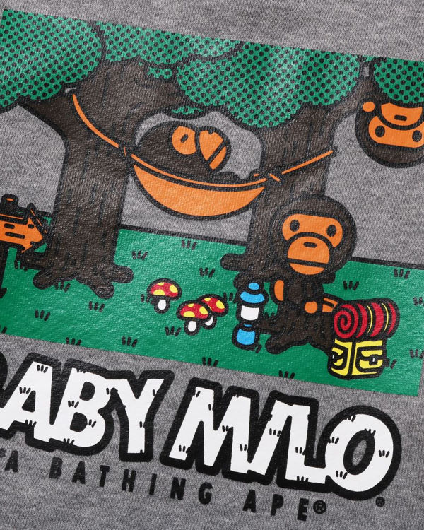 Dětské Mikiny Bape Milo Camo Hammock Crewneck Šedé | 92507GEQK