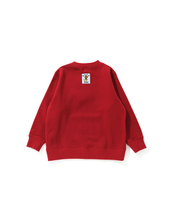 Dětské Mikiny Bape Milo Christmas Tree Crewneck Světle Červené | 91402SBIT
