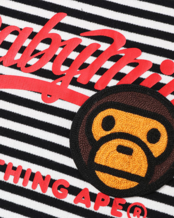 Dětské Mikiny Bape Milo Patch Hoop Crewneck Černé | 62180RHGM