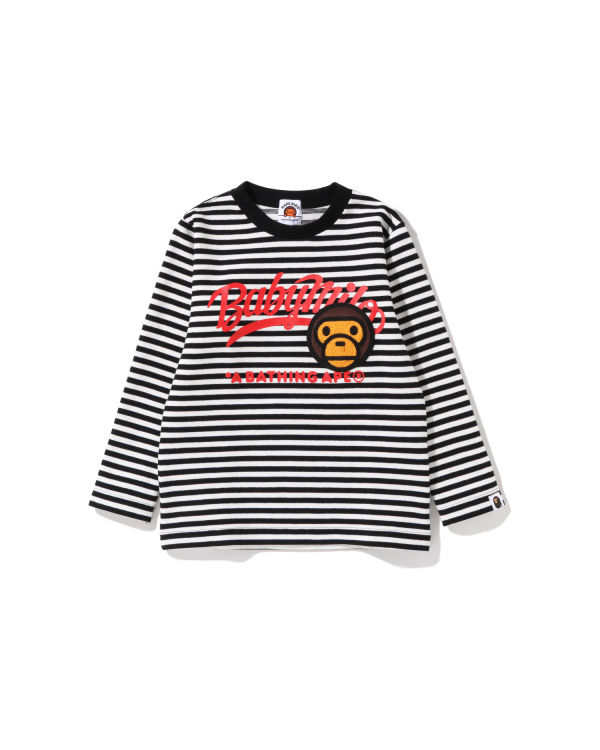 Dětské Mikiny Bape Milo Patch Hoop Crewneck Černé | 62180RHGM