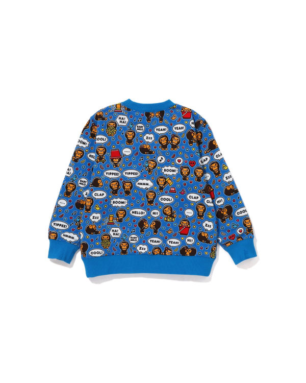 Dětské Mikiny Bape Milo Speech Balloon Crewneck Blankyt | 27049YOHI