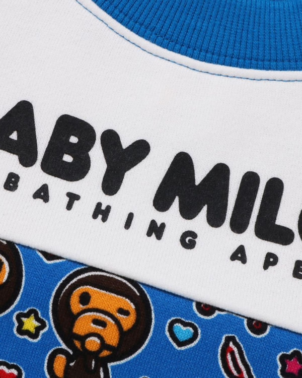 Dětské Mikiny Bape Milo Speech Balloon Crewneck Blankyt | 27049YOHI