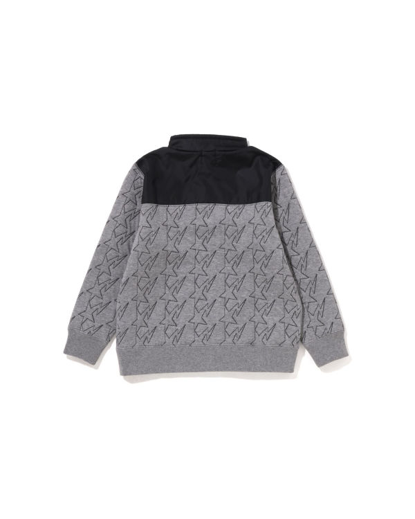Dětské Mikiny Bape STA Quilting Ape Head Half Snap Šedé | 50298ZRWF