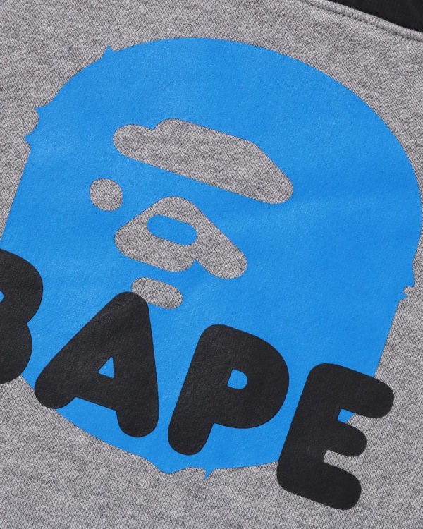 Dětské Mikiny Bape STA Quilting Ape Head Half Snap Šedé | 50298ZRWF