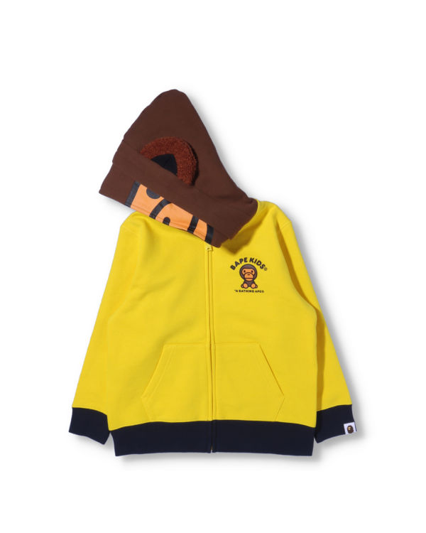 Dětské Mikiny S Kapucí Bape Milo Friends Zip Žluté | 46725WQAK