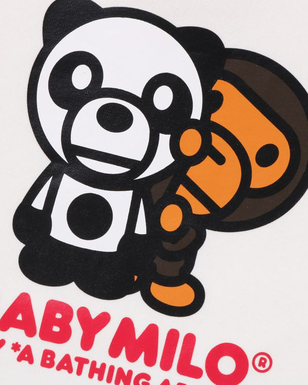 Dětské Mikiny S Kapucí Bape Milo Panda Layered Pullover Bílé | 83056BAUH