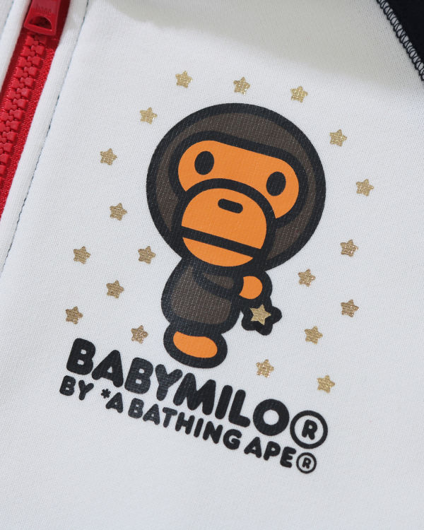Dětské Mikiny S Kapucí Bape Milo Star Zip Tmavě Blankyt | 90153DEMP