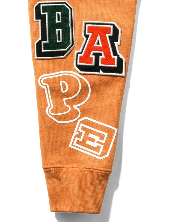 Dětské Mikiny S Kapucí Bape Multi Fonts Pullover Oranžové | 32456HAFO