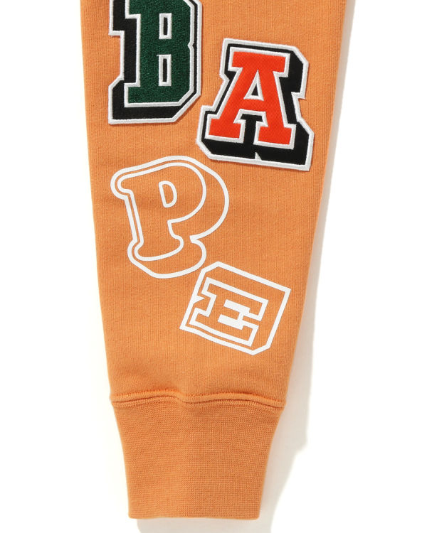Dětské Mikiny S Kapucí Bape Multi Fonts Pullover JR Oranžové | 45793HUPM