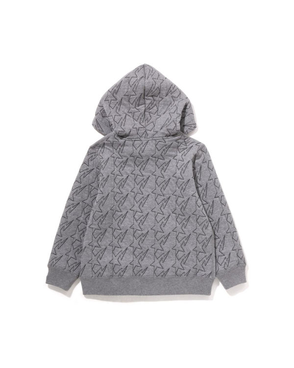 Dětské Mikiny S Kapucí Bape STA Quilting Zip Šedé | 96730JLIX